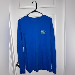 Men's Medium Ocean & Coast Blue Long Sleeve Shirt